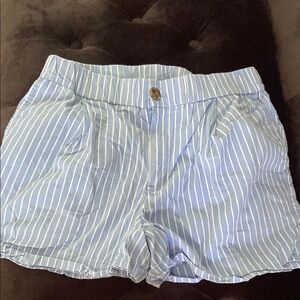 A New Day High Waist Blue and White Striped Shorts
